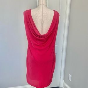 Zara Cowl Back Pink Dress L